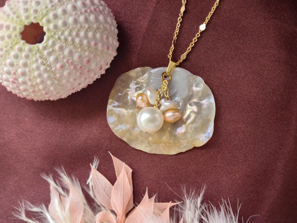 Gemmissime | Collier Coquillage véritable et Perles de culture